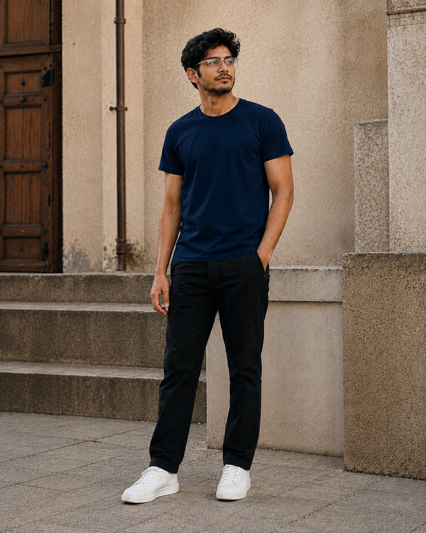 Crewneck Regularfit Tee Navy
