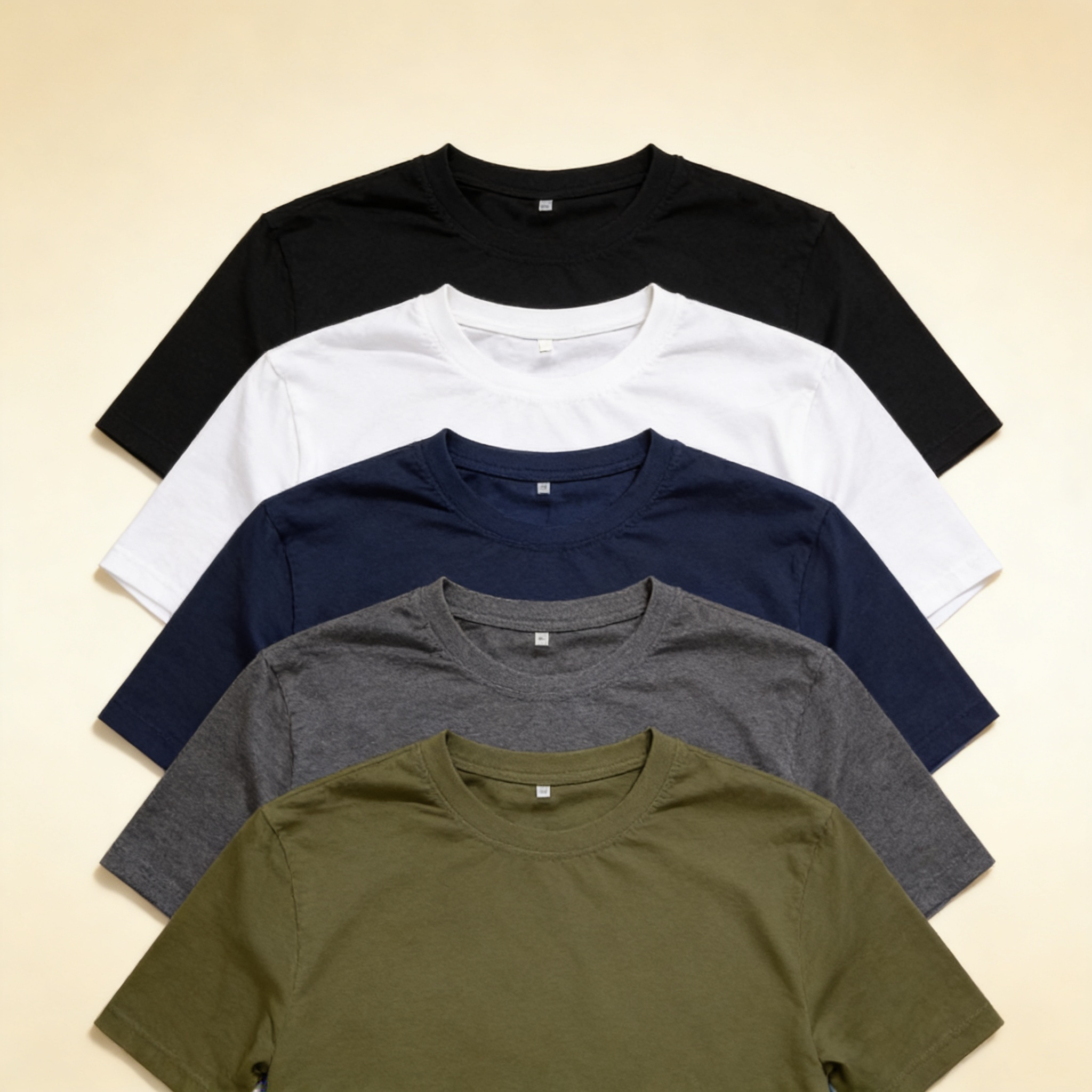 Pack of 5 Plain T Shirts