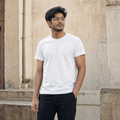 Crewneck Regularfit Tee White